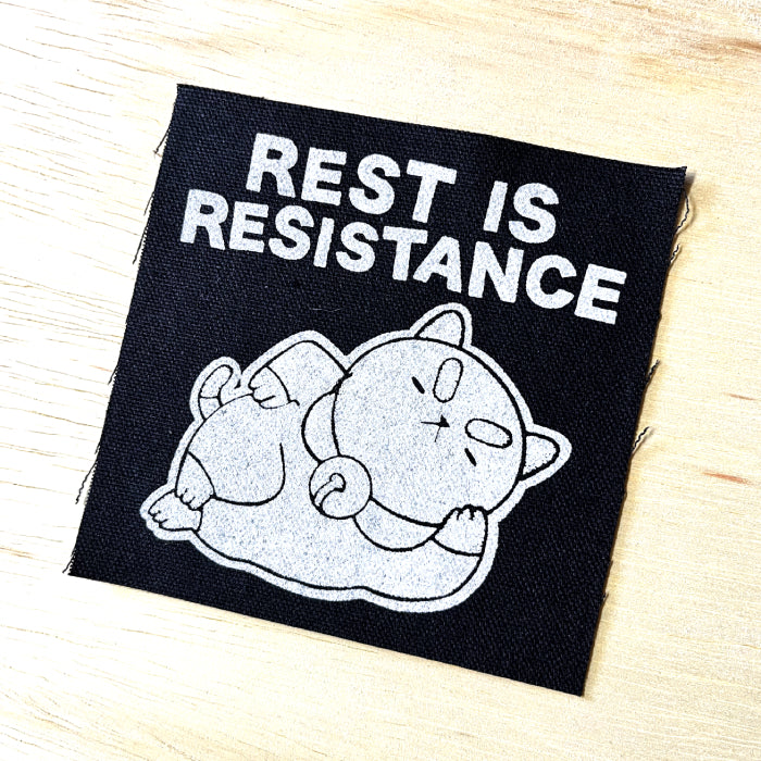 Rest Is Resistance canvas patch