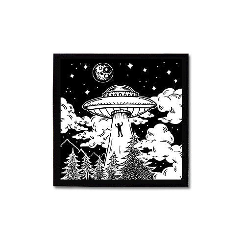 Alien Abduction canvas patch