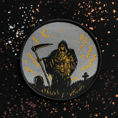 Grim Reaper embroidered patch
